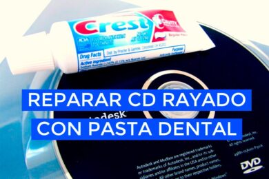 Reparar CD rayado con pasta de dientes