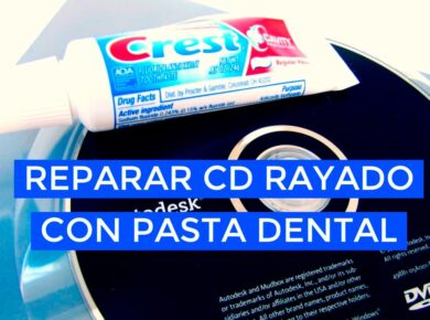Reparar CD rayado con pasta de dientes
