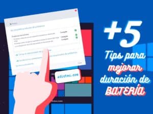Cómo mejorar duración de batería en laptops con Windows