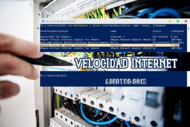 Determinar velocidad de conexión Wi Fi y Ethernet Windows 10