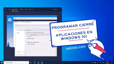 Programar cierre aplicaciones en Windows 10
