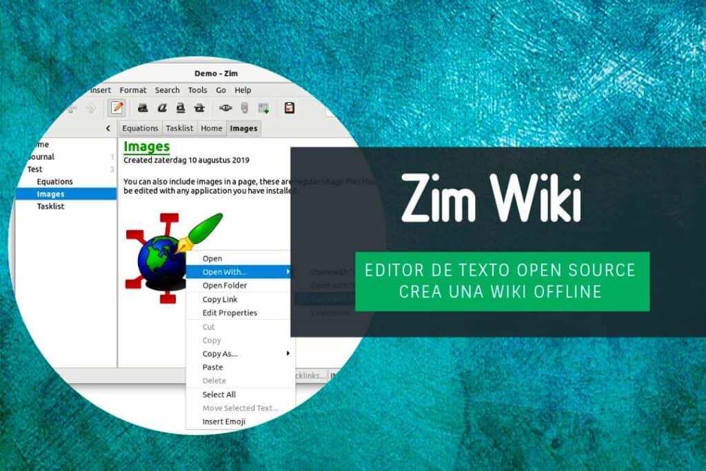 Zim editor de texto Open Source