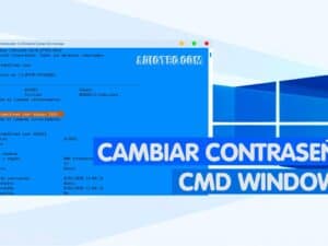 Cambiar contraseña CMD de Windows 10