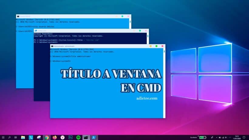 Comando TITLE CMD Título ventana