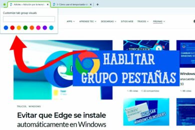 Habilitar grupos de pestañas en Chrome