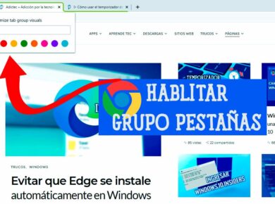 Habilitar grupos de pestañas en Chrome