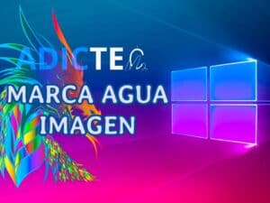 Marca de agua de imagen pantalla Windows 10
