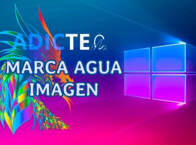 Marca de agua de imagen pantalla Windows 10