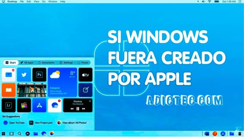 Si Windows 10 fuera desarrollado por Apple