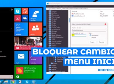 Bloquear cambios Menú Inicio Windows 10