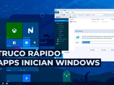 Comando aplicaciones inician con Windows 10