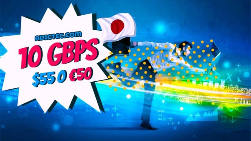 Japón Internet 10 Gbps 55 Dólares 50 Euros