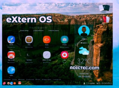 eXtern OS Distribución Linux basada Nodejs