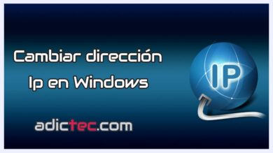 Cambiar dirección IP en windows