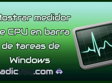 Cómo mostrar el medidor de CPU en la barra de tareas de Windows