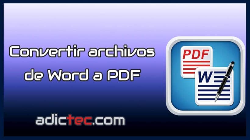 Convertir archivos de Word a PDF