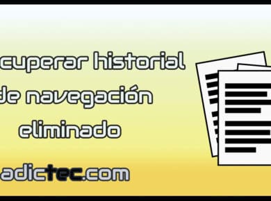 Recuperar historial eliminado