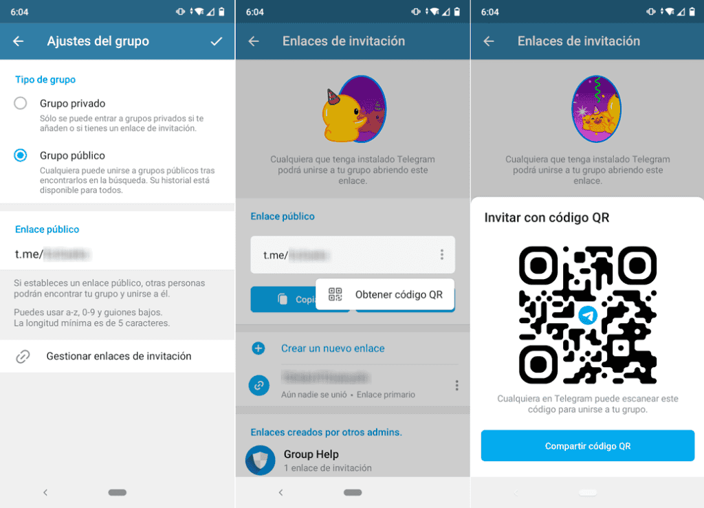 Invita a tus Amigos a Grupo de Telegram con Código QR » Adictec