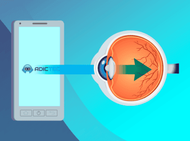 Influencia de luz azul en ojos cuando pasas muchas horas frente a pantalla