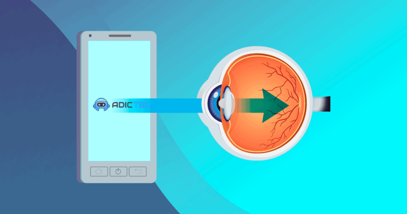 Influencia de luz azul en ojos cuando pasas muchas horas frente a pantalla