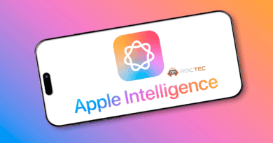 Una captura de pantalla de un teléfono inteligente mostrando el logotipo de Apple Intelligence, con el nombre "Apple Intelligence" escrito debajo