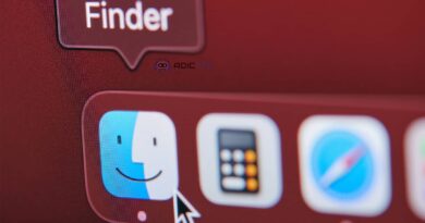 Icono de Finder en un Mac.