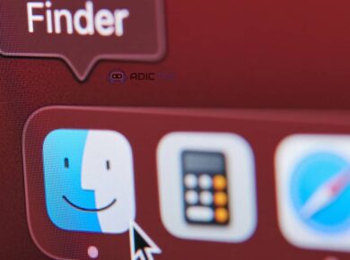 Icono de Finder en un Mac.