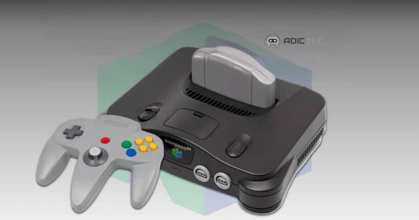 Una imagen de una consola Nintendo 64 y su mando, representando la experiencia de juego que los emuladores buscan replicar en un PC.