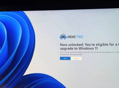 Captura de pantalla que muestra un mensaje de Windows indicando que el equipo es elegible para una actualización gratuita a Windows 11.