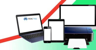 Variedad de dispositivos electrónicos — portátil, teléfono inteligente, tableta y monitor de escritorio — con pantallas de diferentes tamaños, todos medidos en pulgadas.