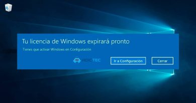 Mensaje de error de Windows indicando que la licencia expirará pronto. Opciones para ir a configuración o cerrar.