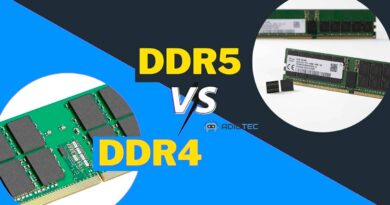 Imagen comparativa de módulos de RAM DDR4 y DDR5. Guía para elegir la memoria RAM adecuada para tu PC.