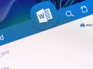 Primer plano del logo y la interfaz de Microsoft Word, como punto de partida para encontrar las mejores alternativas a Word gratis.