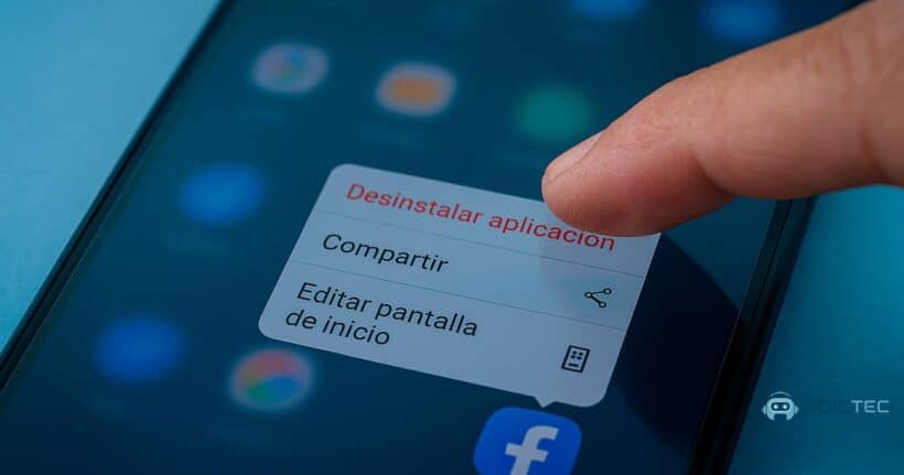 Primer paso de cómo eliminar aplicaciones Android desde la pantalla de inicio
