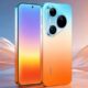 HUAWEI serie Pura 90s Pro: vista frontal y trasera con su cámara sobre fondo degradado