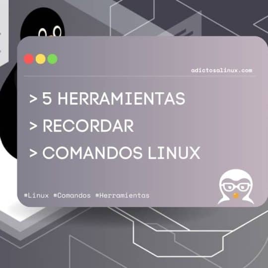 Infografía que presenta 5 herramientas para recordar comandos de Linux. Ideal para usuarios Linux que buscan mejorar su productividad.