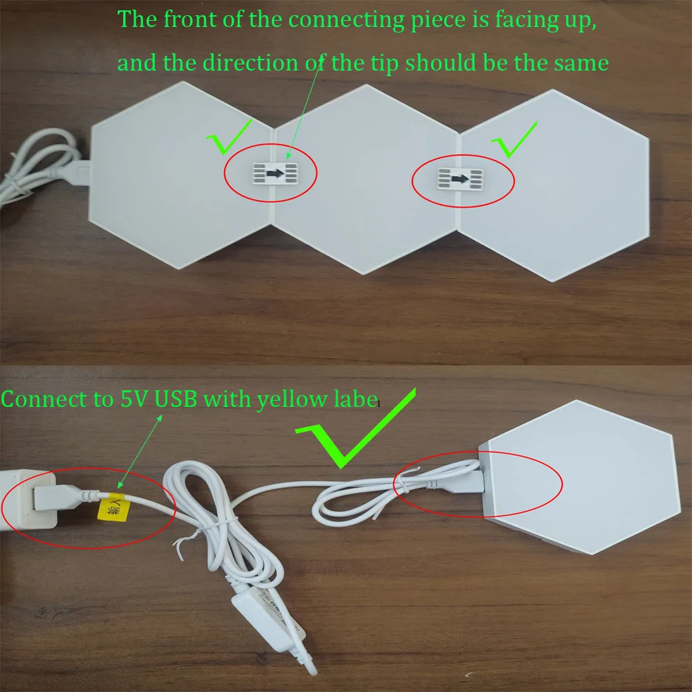 מנורת LED משולשת חכמה מתאימה את עצמה למוזיקה