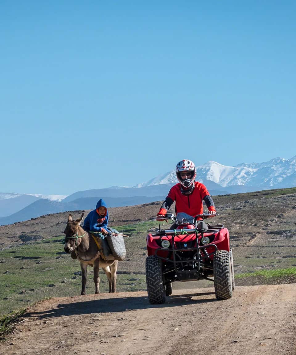 1/2 journée privé quad au désert agafay