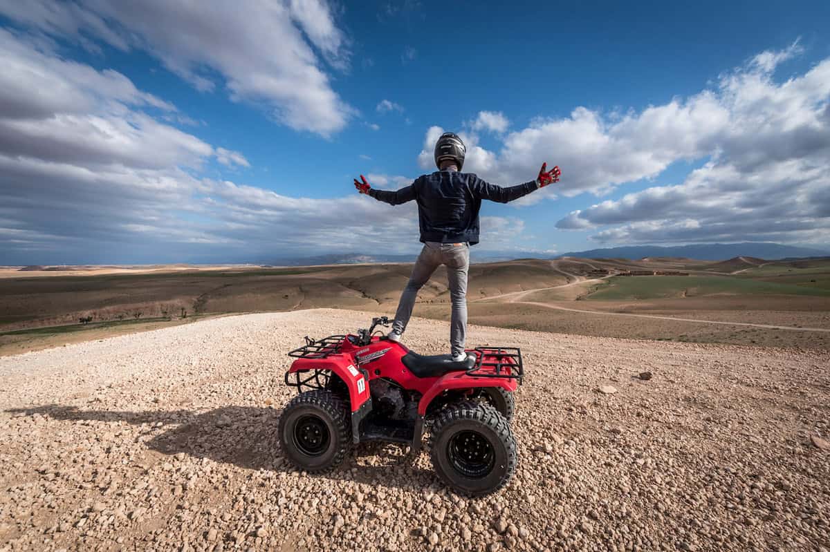 demi journée quad au désert agafay en privé