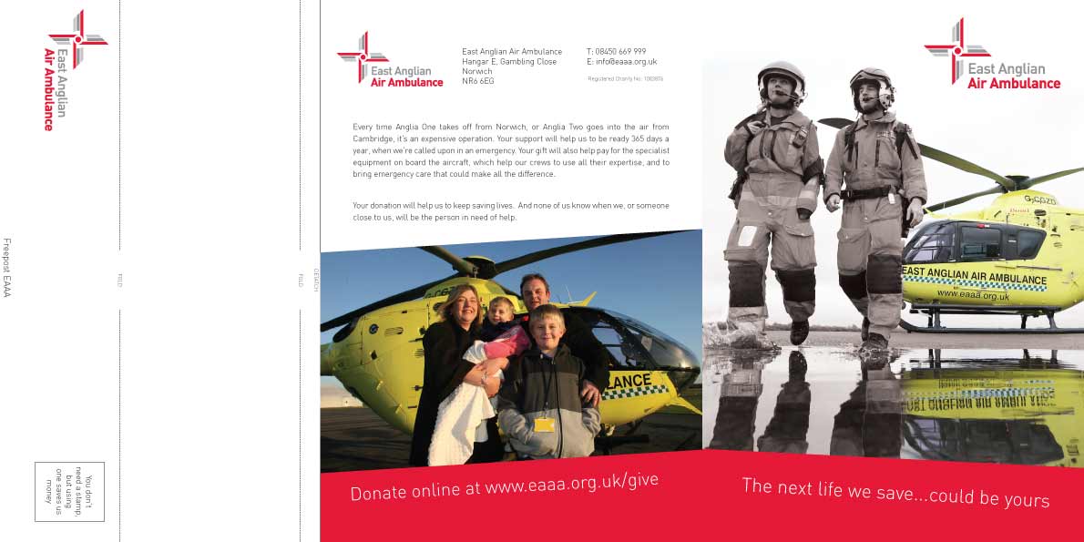Six panel bangtail appeal mailer, side 2.
