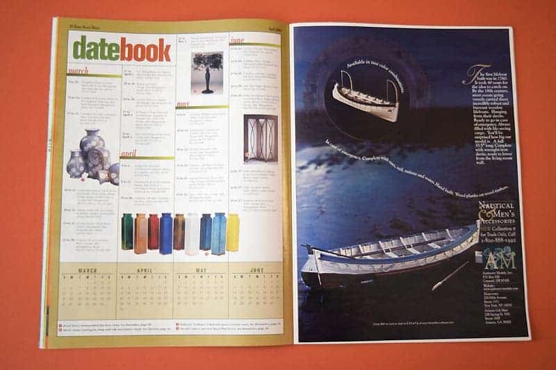 Dynamic calendar page with image insets.
