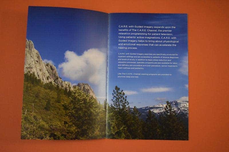 CARE brochure inside spread.