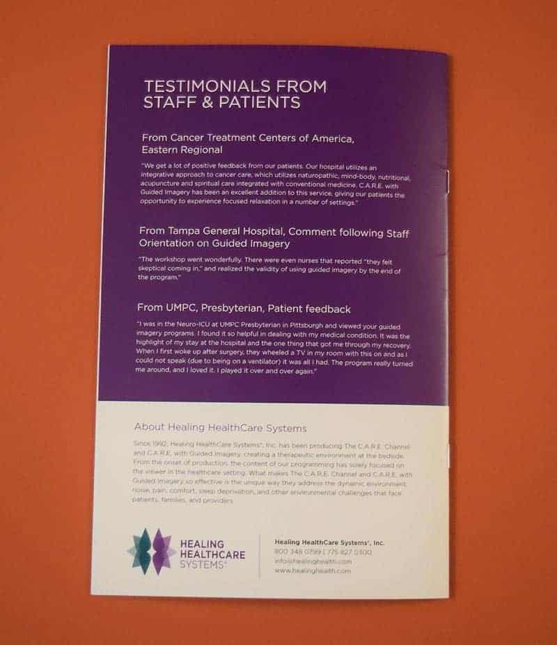 CARE brochure front cover.