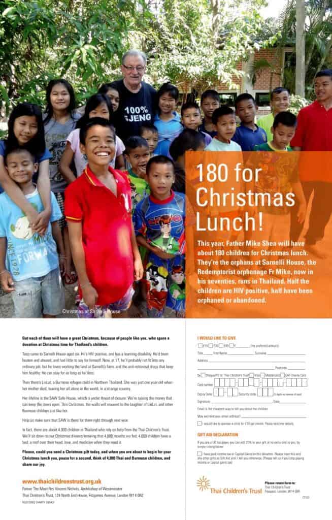 Thai Children's Trust - print ad for donation campaign.