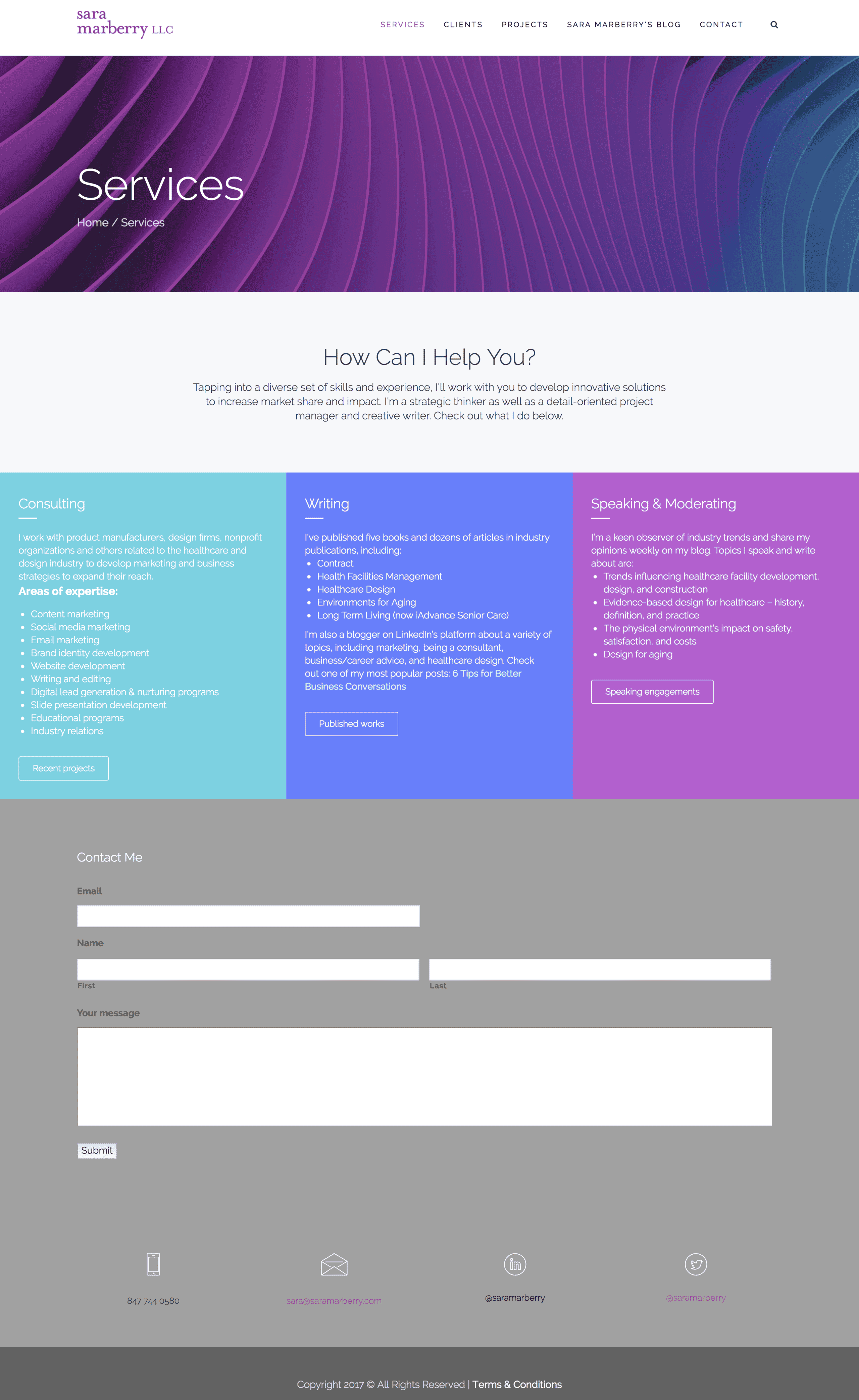 Services page.