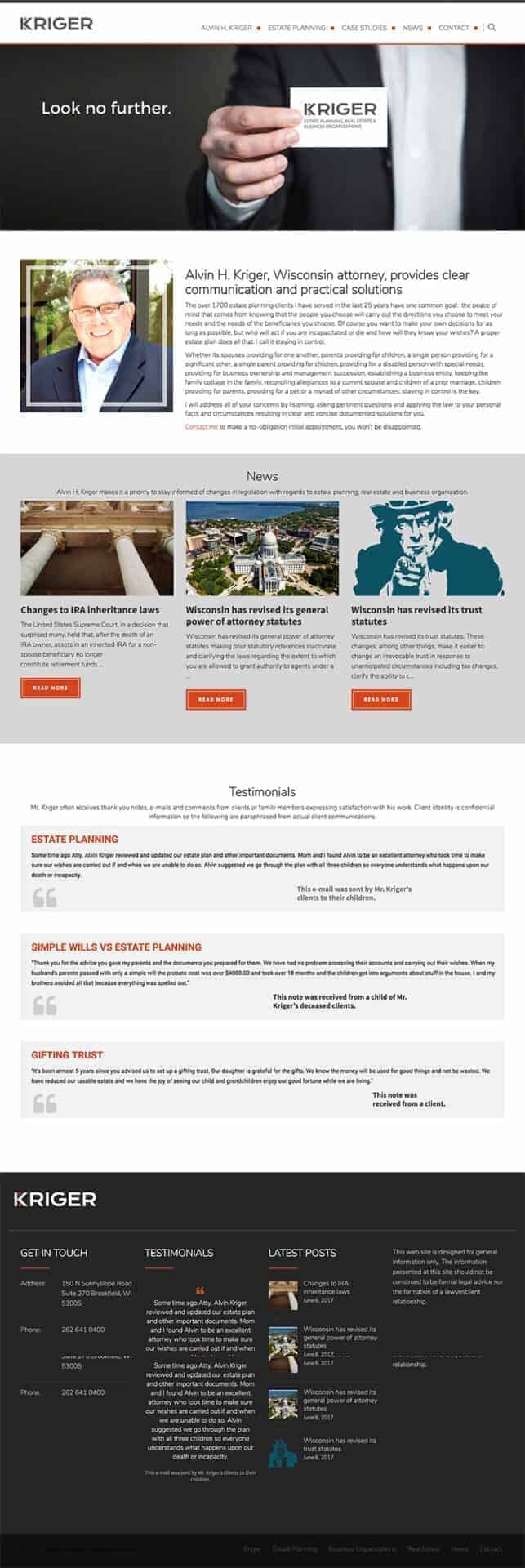 News detail page.