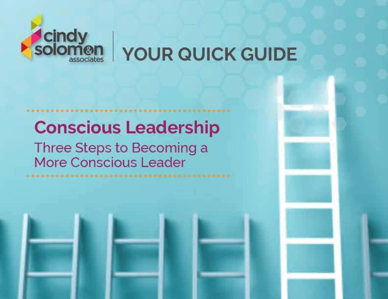 Conscious Leadership training booklet, cover design.