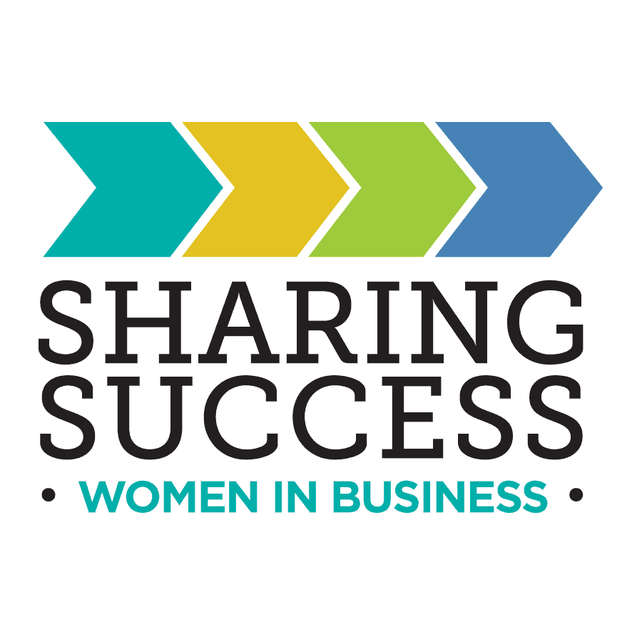 Logo for Sharing Success "Women in Business" learning event.
