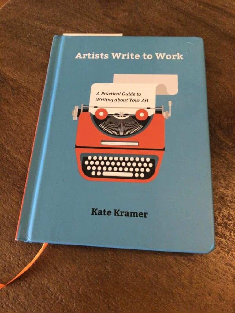 Book cover, "Artists Write to Work" by Kate Kramer.
