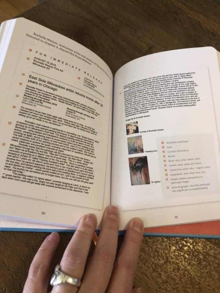 Open to the page featuring my work.